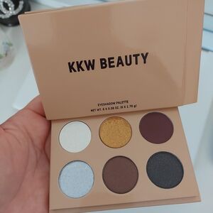 KKW Beauty Eyeshadow Palette - Gold, White, Brown, Black, Blue, Purple